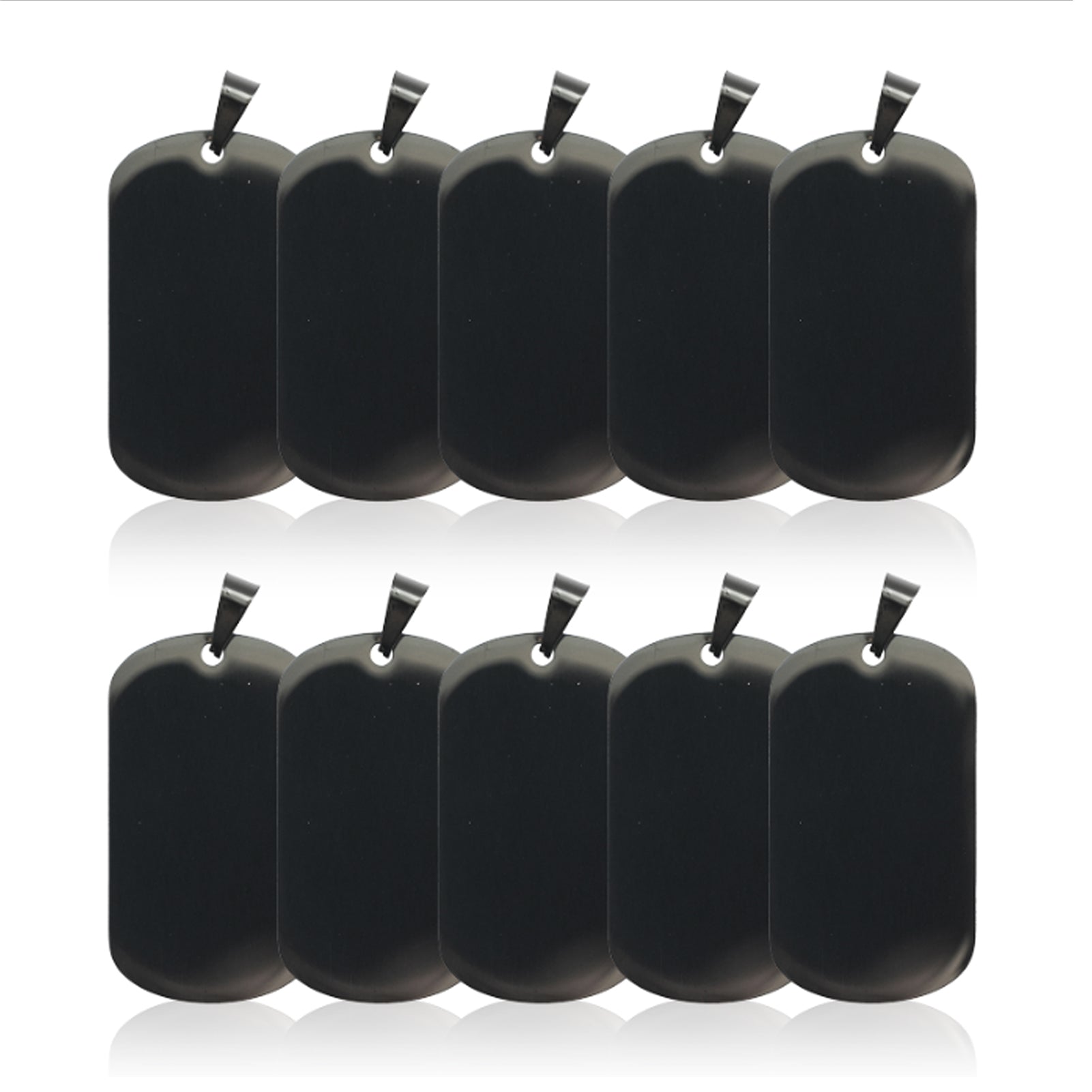 Mirror Stainless Steel Pendants (10pcs)