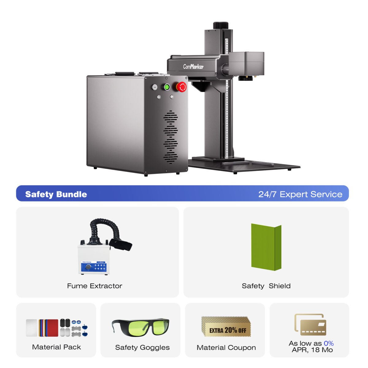ComMarker Titan 1 JPT MOPA Fiber Laser Engraver