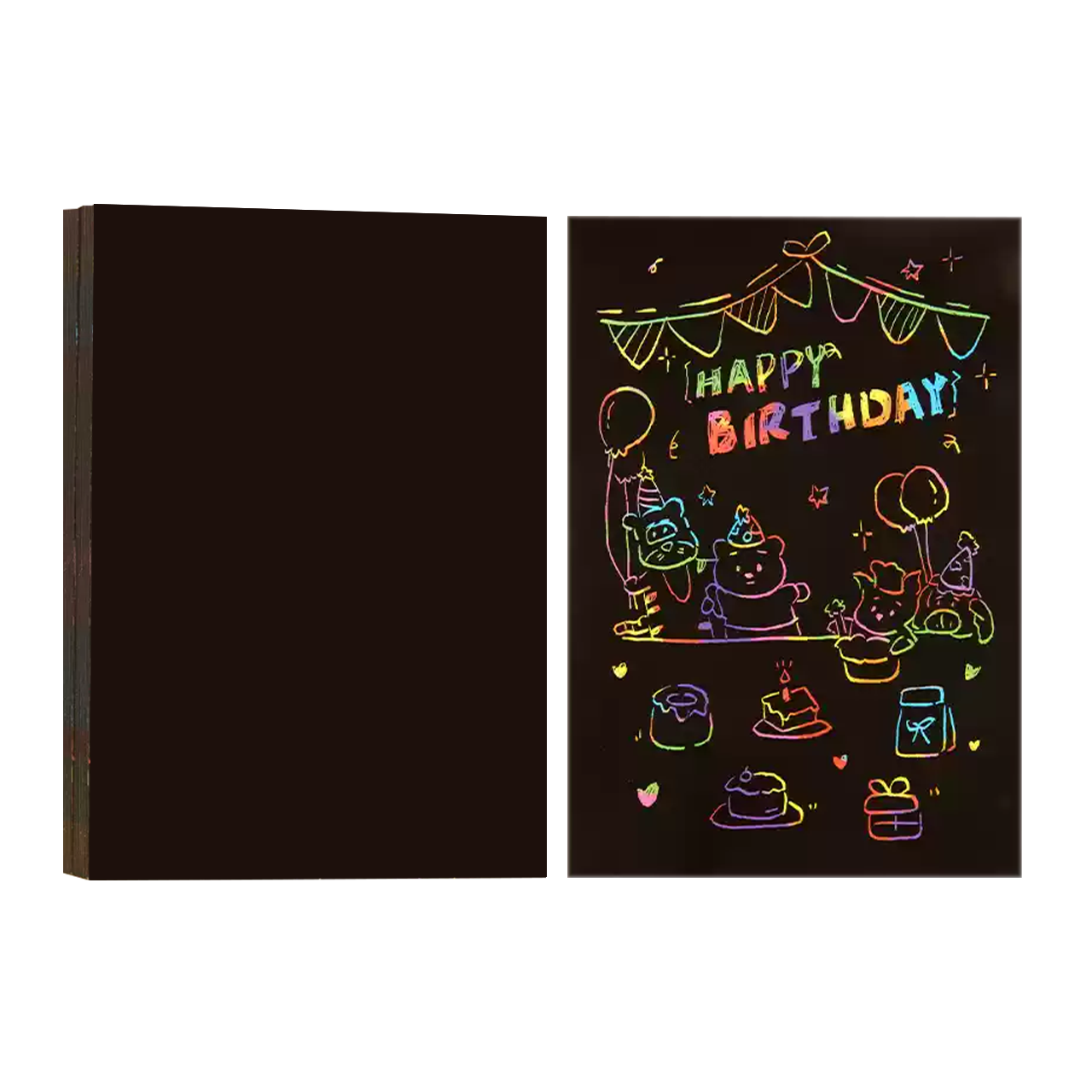 Fluorescent Scratch Paper A4 (50pcs)