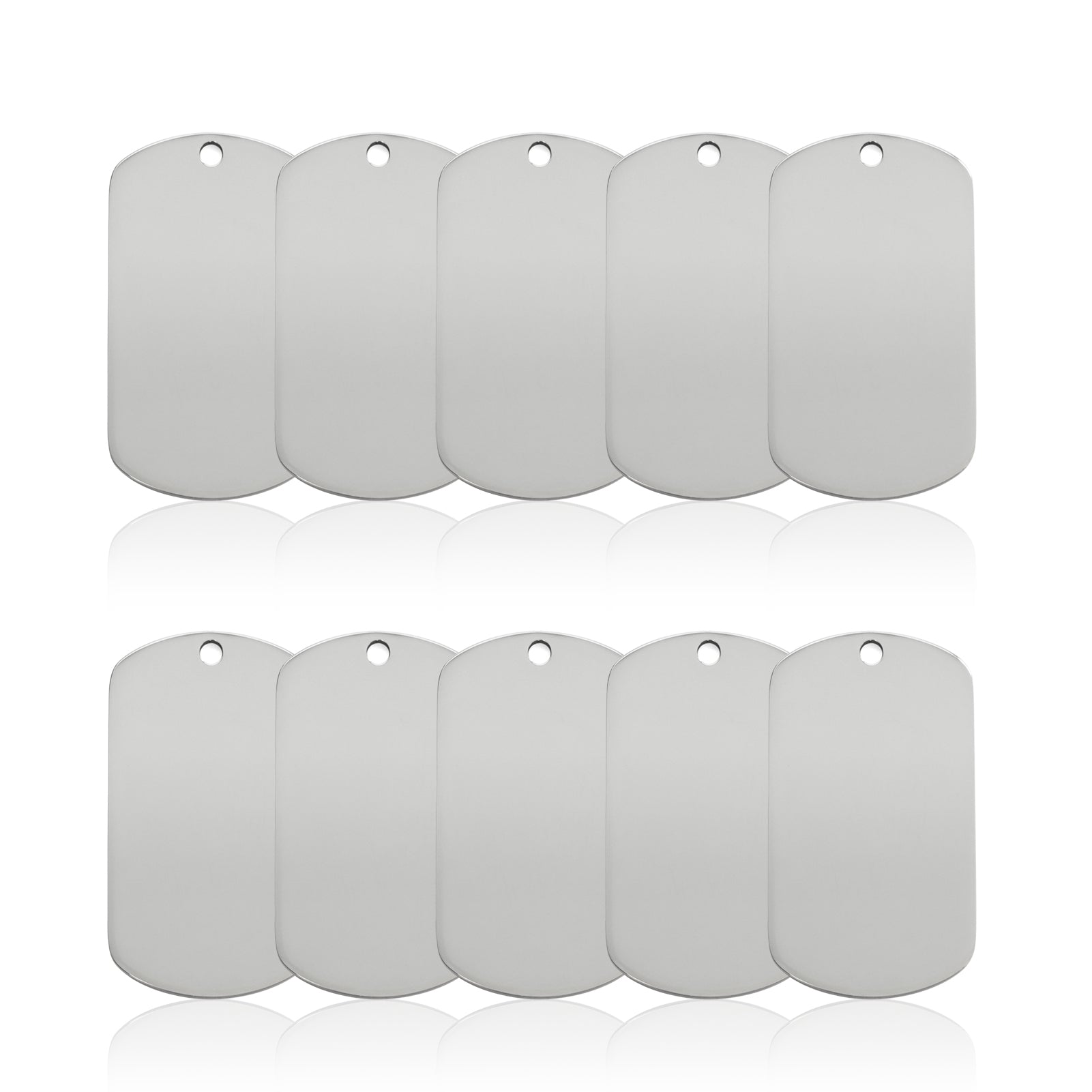 Mirror Stainless Steel Pendants (10pcs)