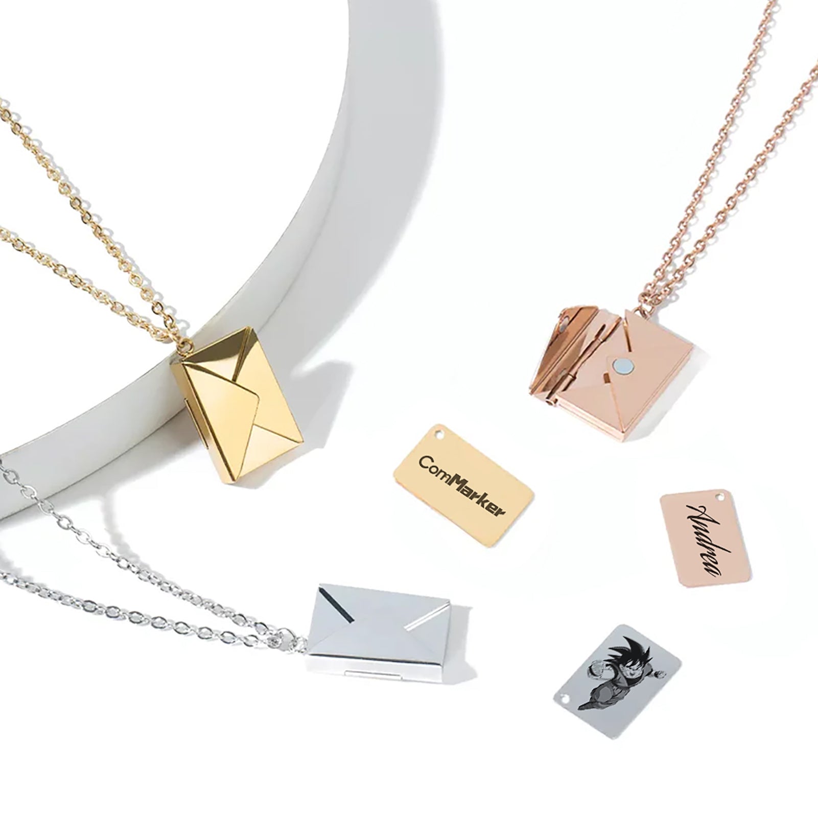 Stainless Steel Envelope Chain (6pcs)