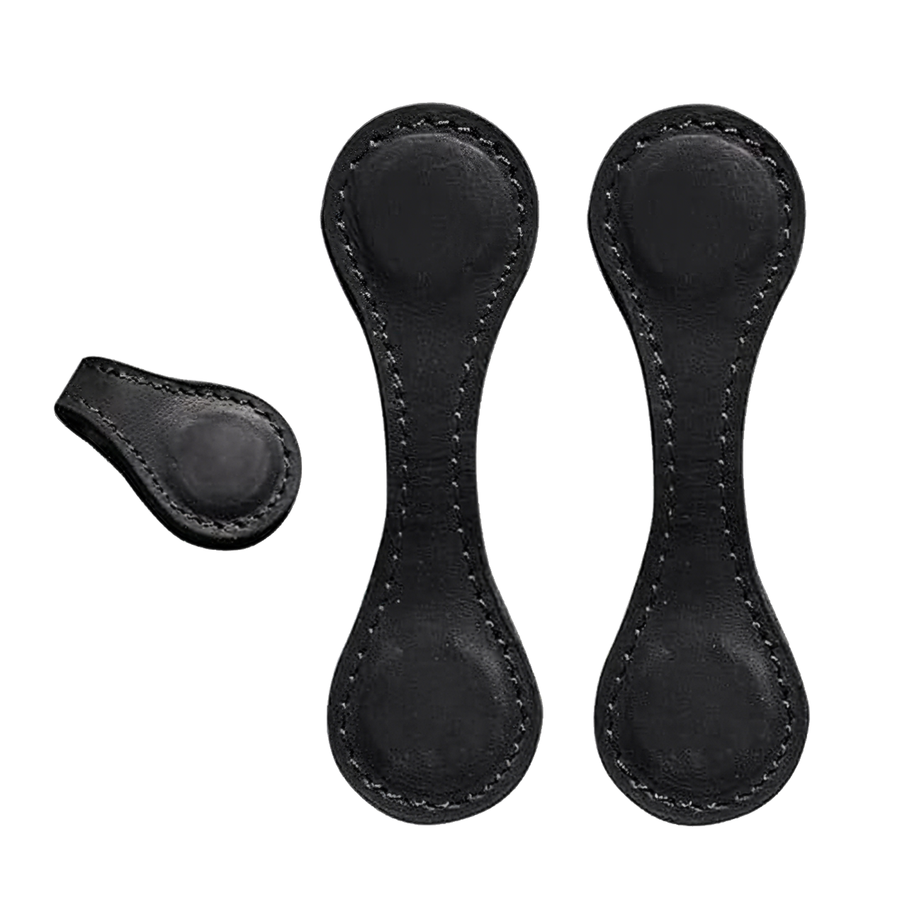Black Leather Magnetic Bookmark (5pcs)