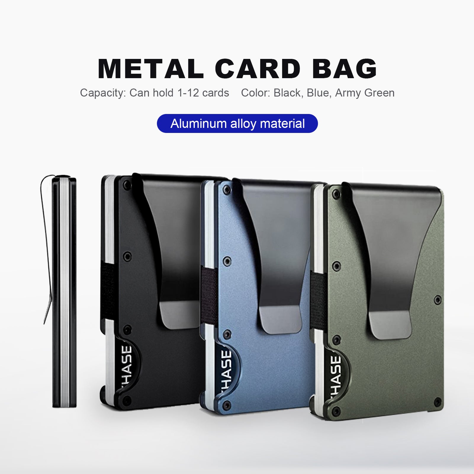 Metal Card Holder with RFID (1pcs)