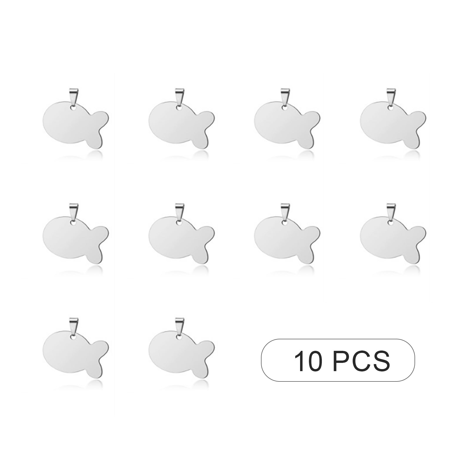Stainless Steel Pendants (10pcs)