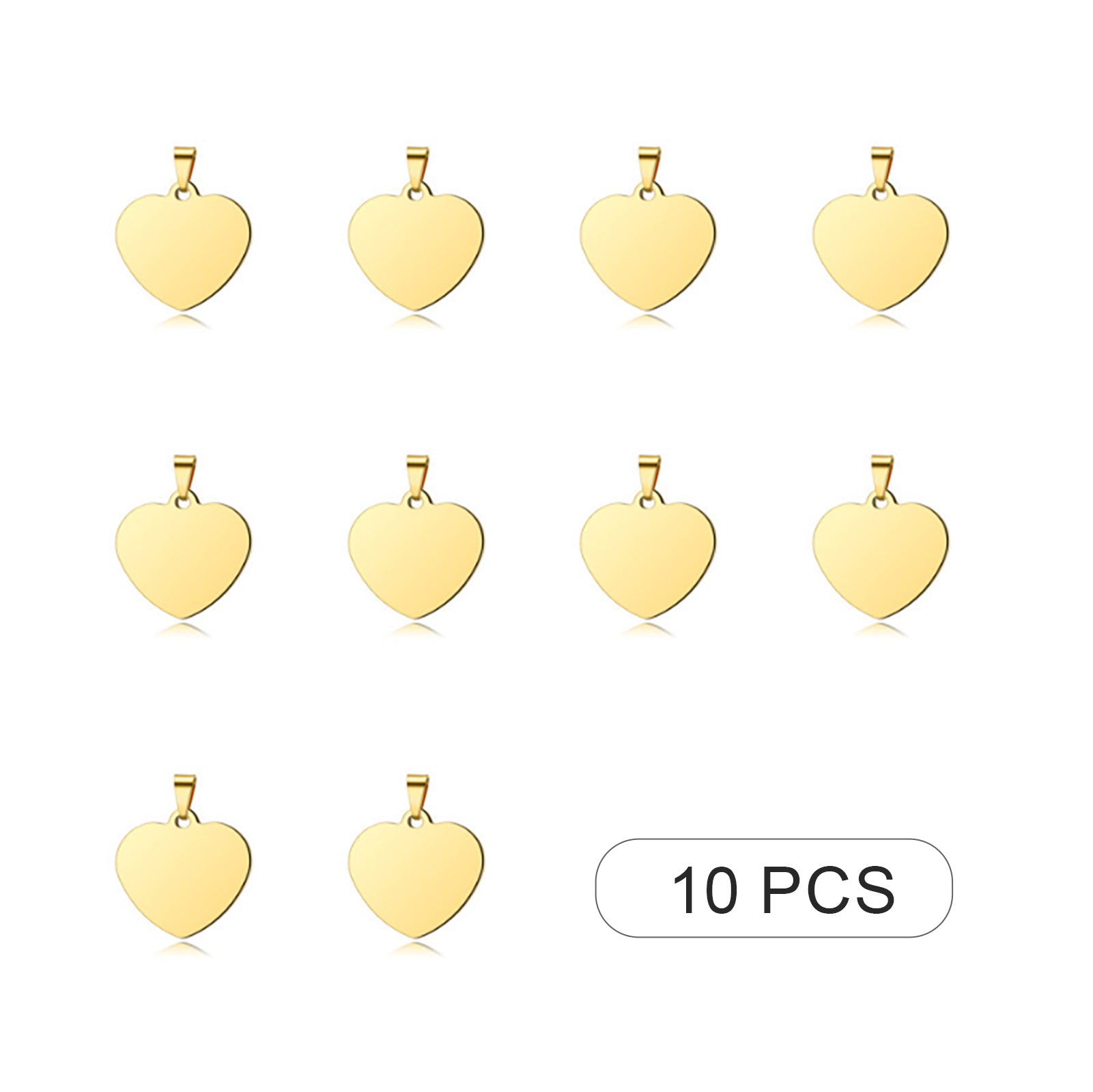Stainless Steel Pendants (10pcs)