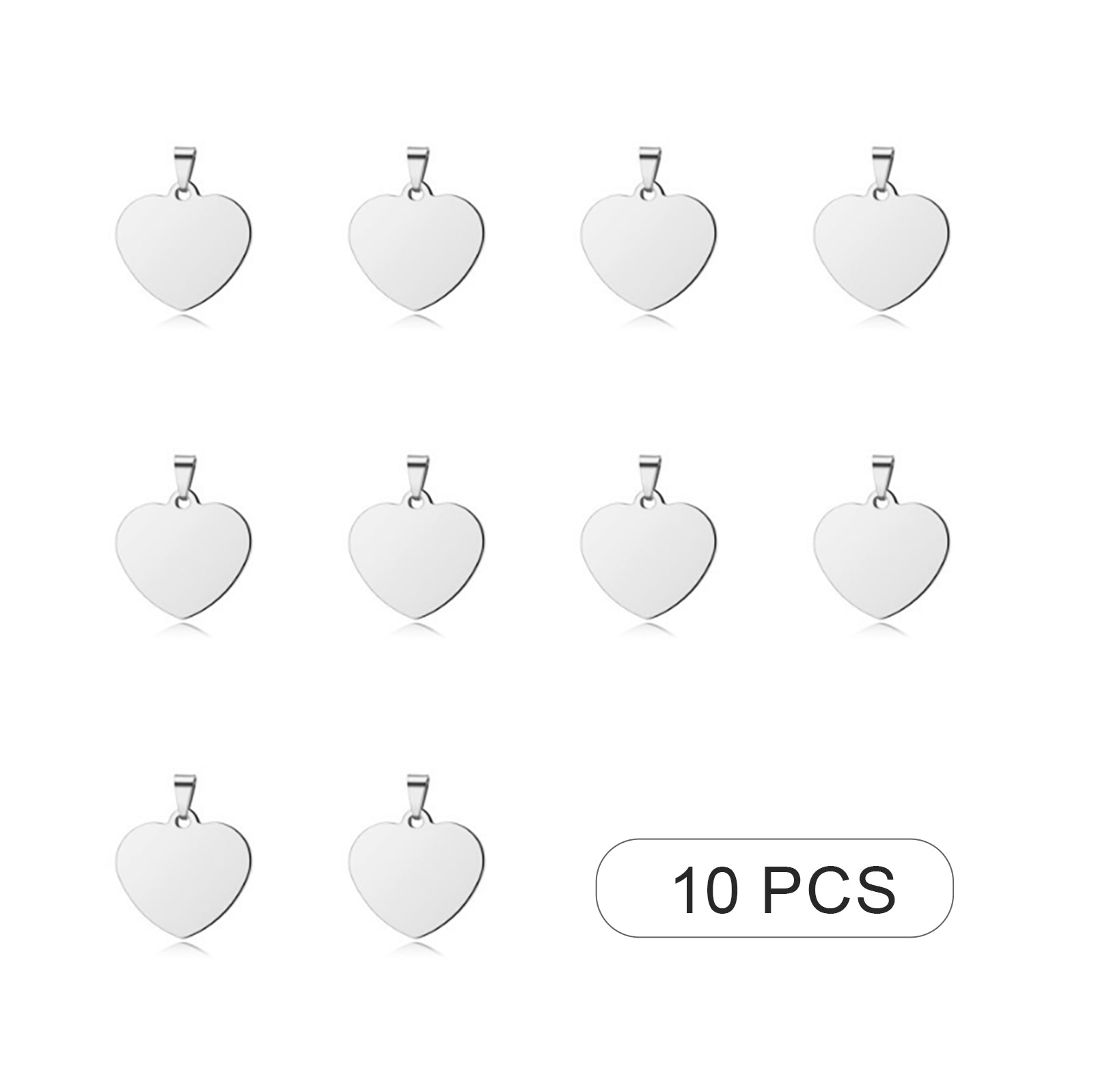 Stainless Steel Pendants (10pcs)