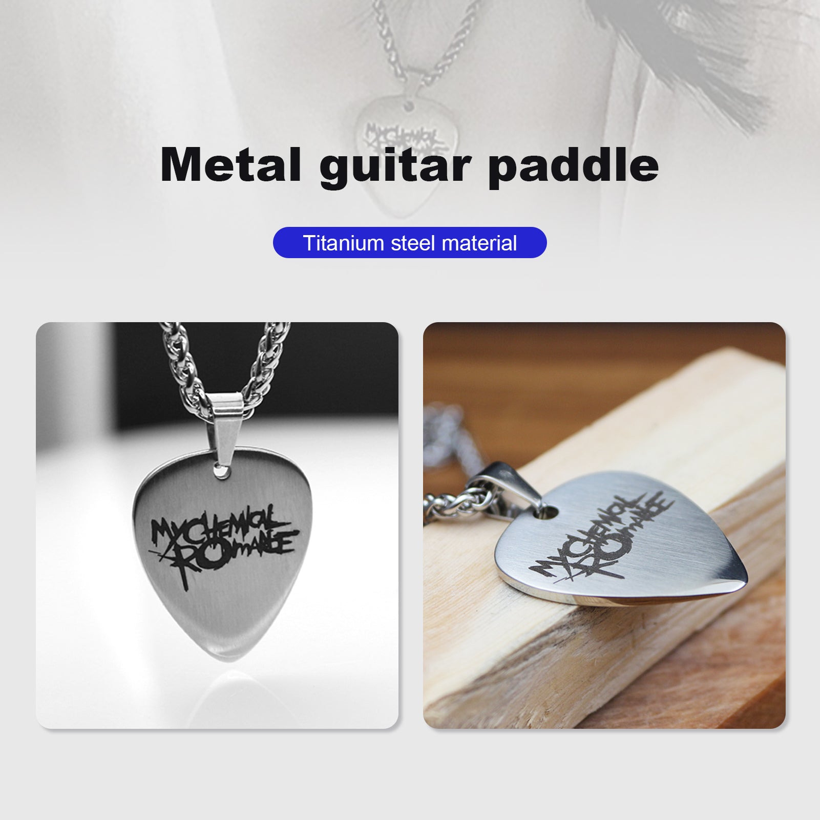 Blank Guitar Pick Necklace (1pcs)