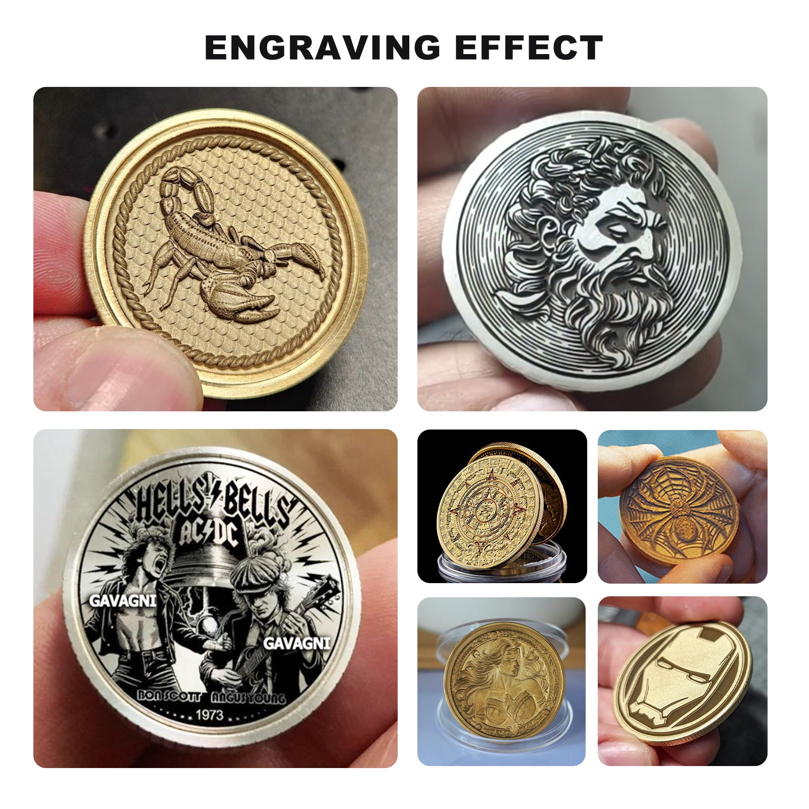 Blank 3mm Metal Coin with Acrylic Protection Box (20pcs)