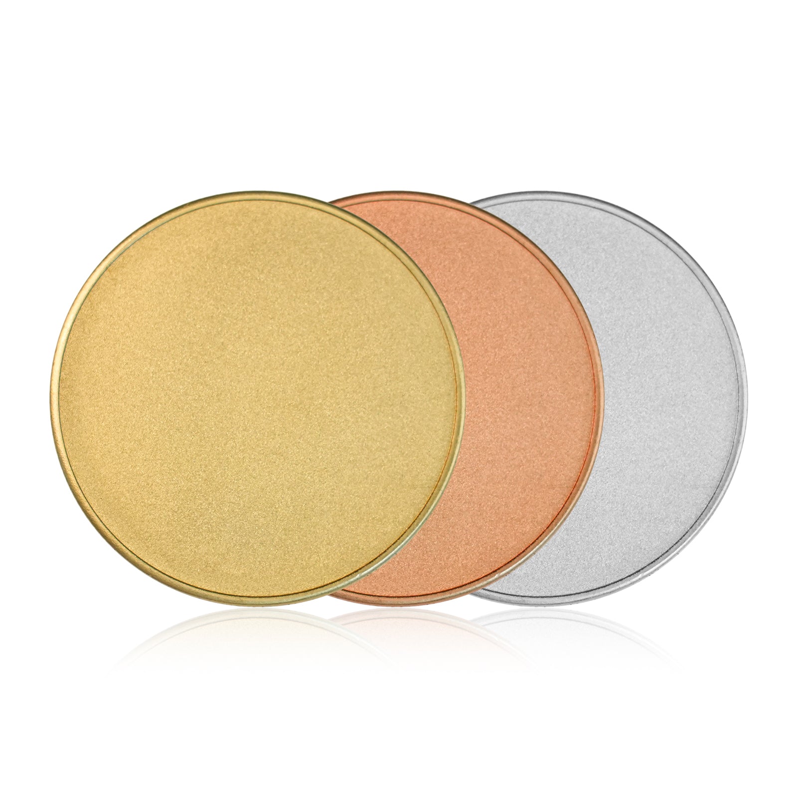 Blank 3mm Metal Coin with Acrylic Protection Box (20pcs)