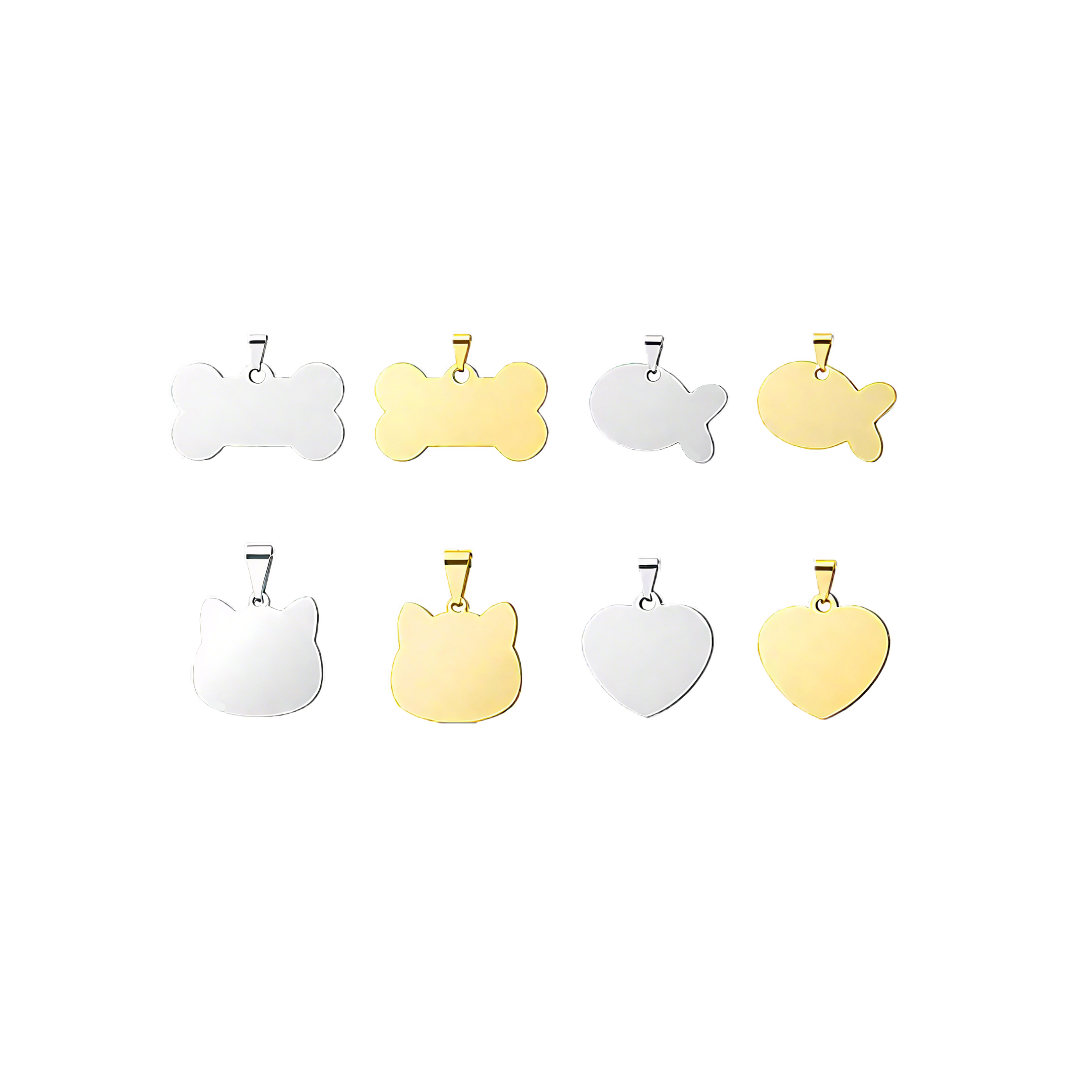 Stainless Steel Pendants (10pcs)