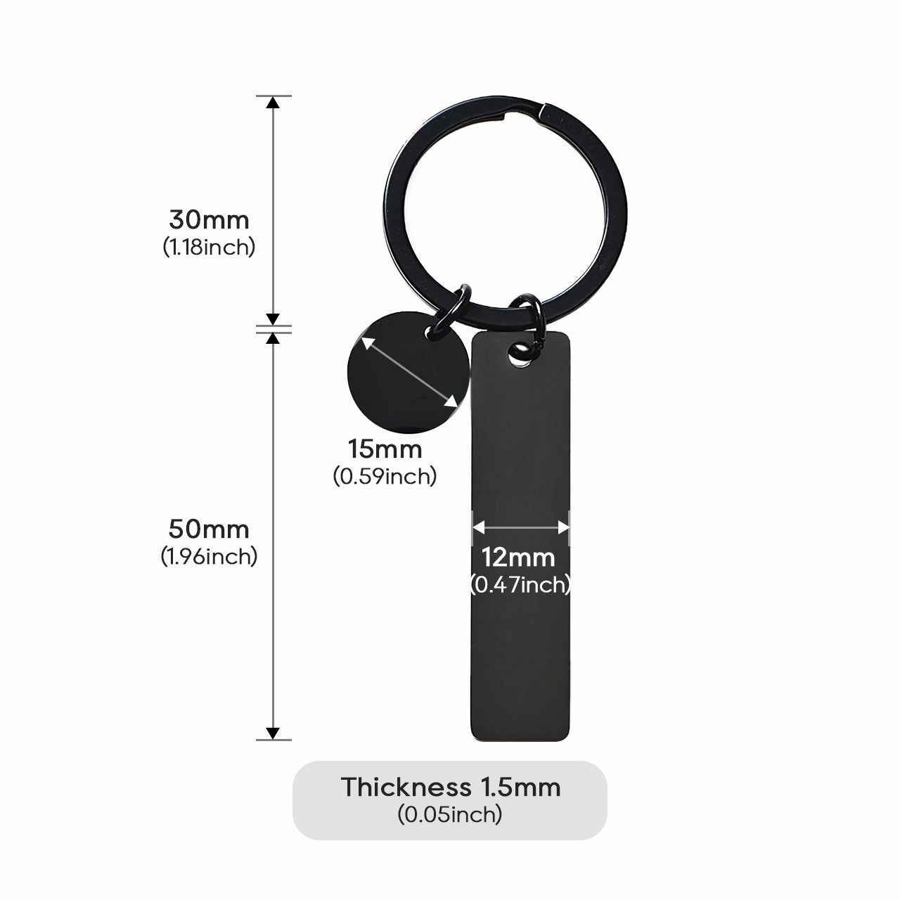 Stainless Steel Keychain (10pcs)
