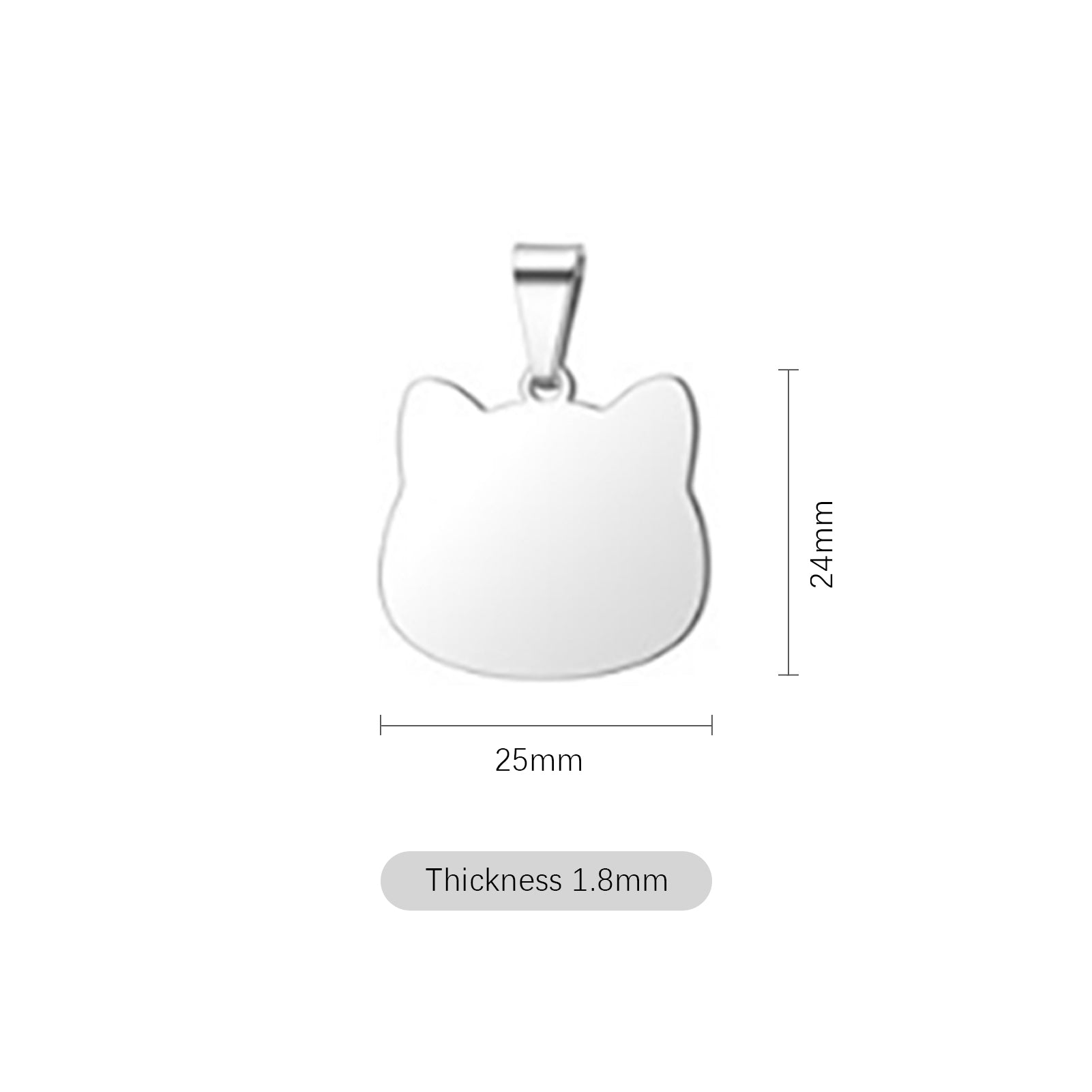 Stainless Steel Pendants (10pcs)