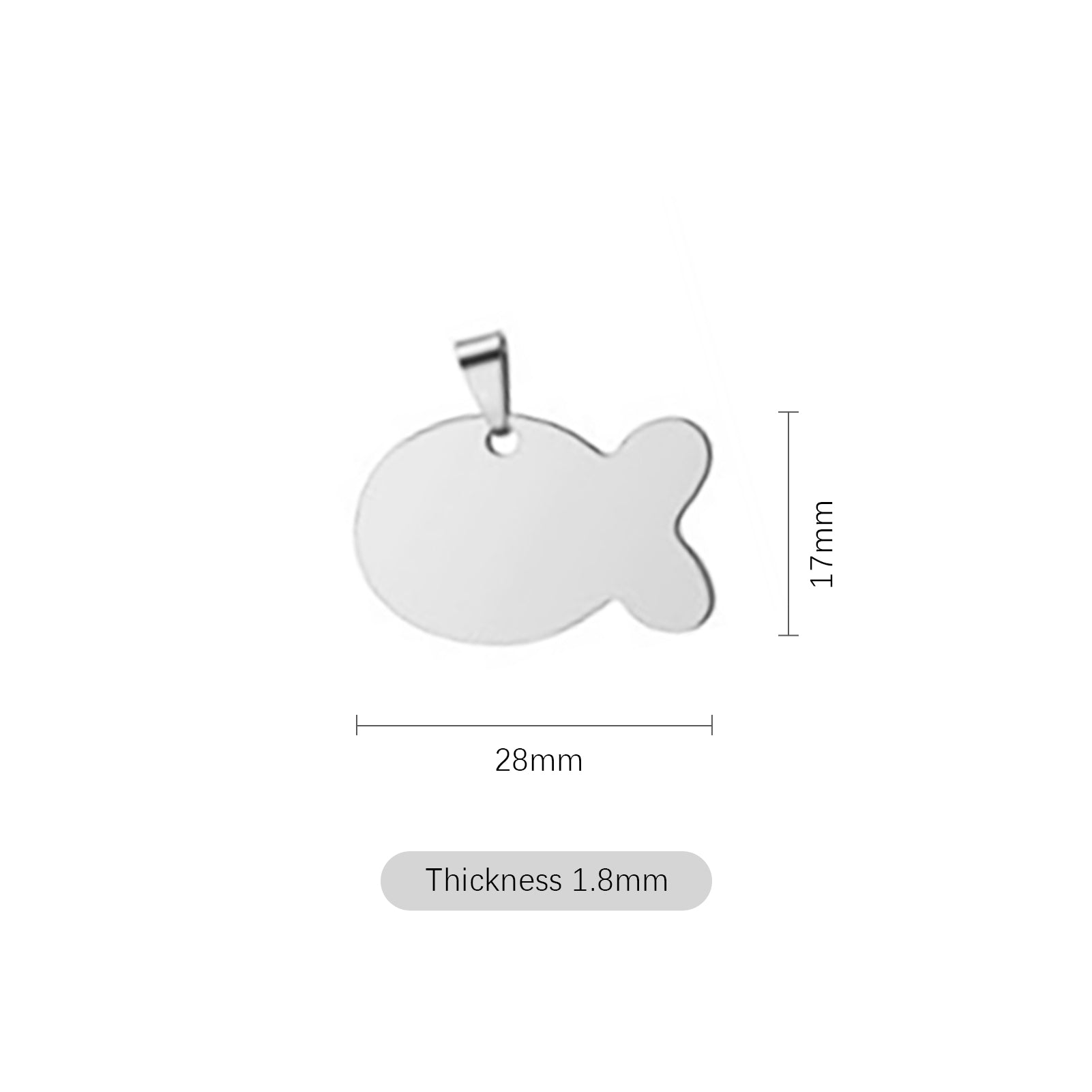 Stainless Steel Pendants (10pcs)