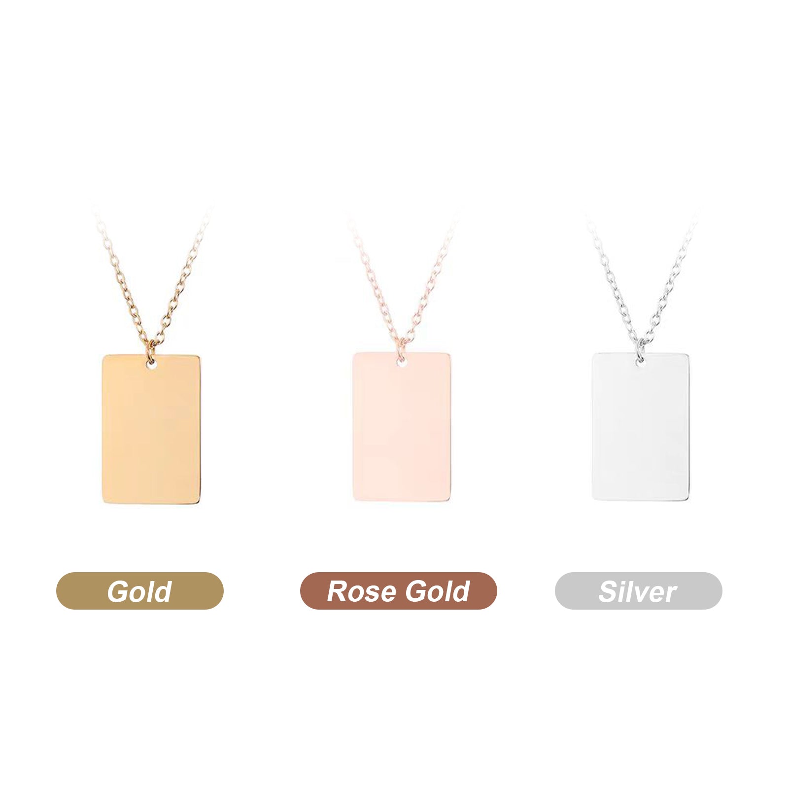 Stainless Steel Envelope Chain (6pcs)
