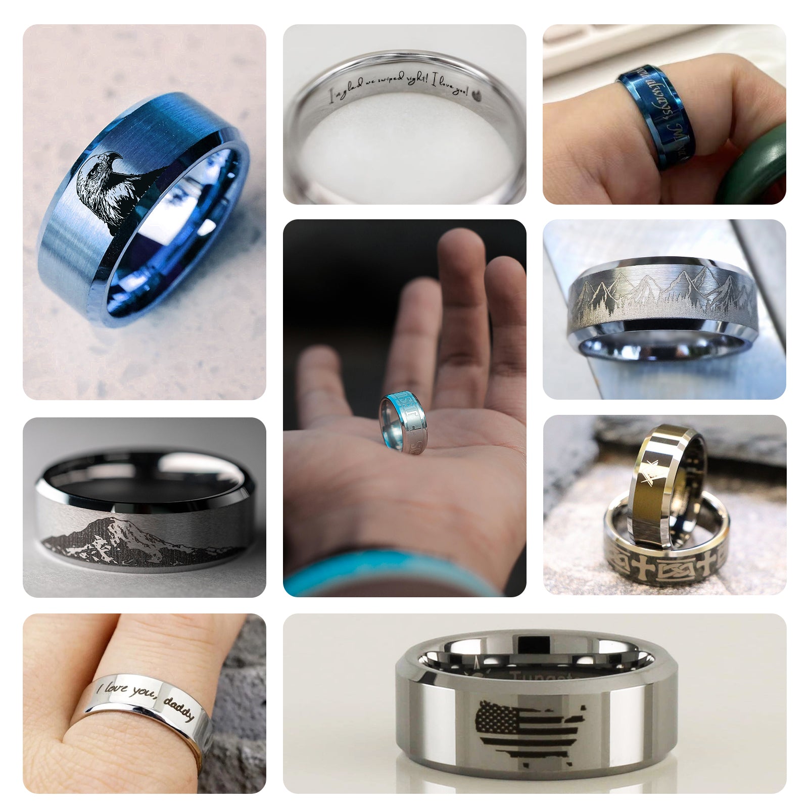 Stainless Steel Ring (10pcs)