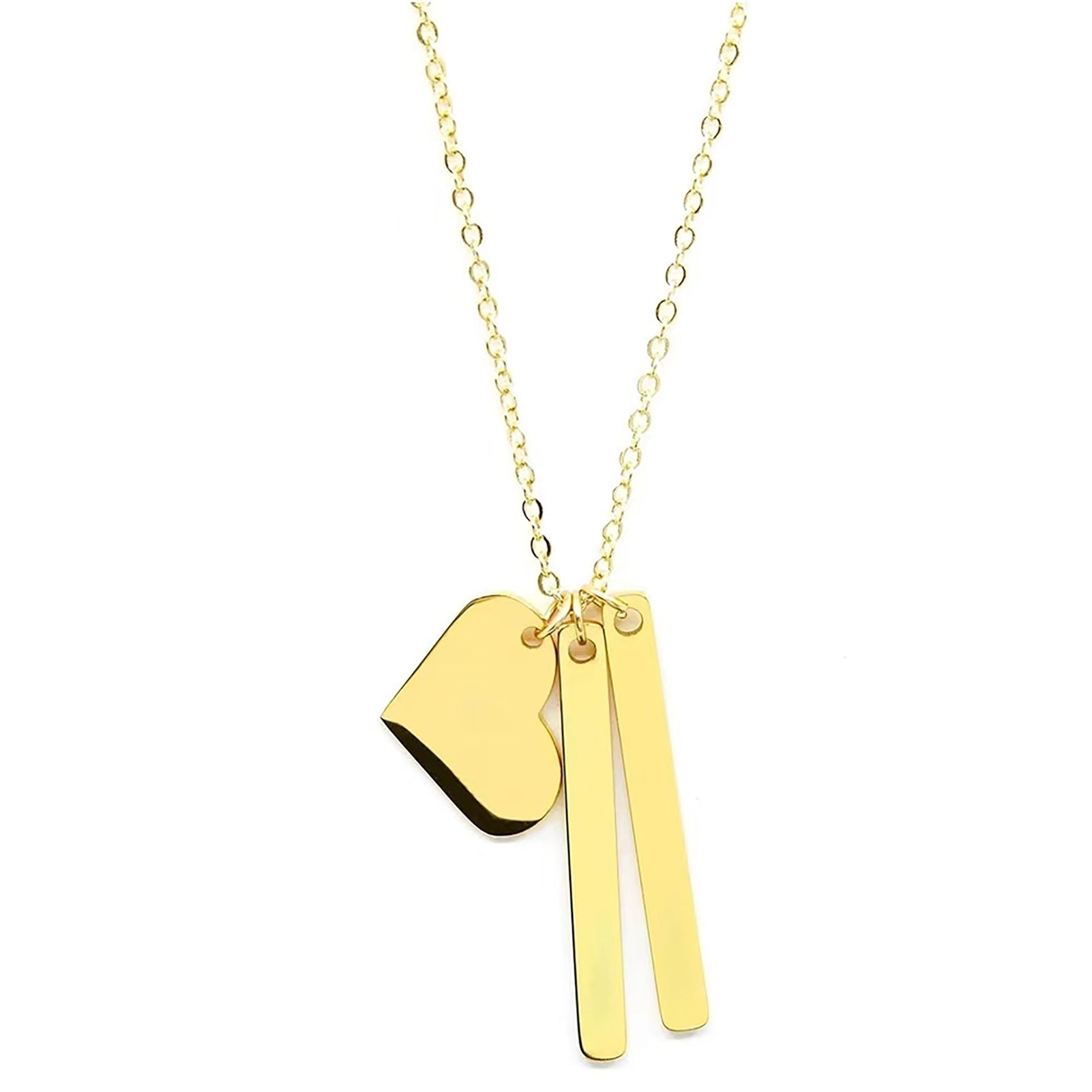 Stainless Steel 3 in 1 Necklace (6pcs)