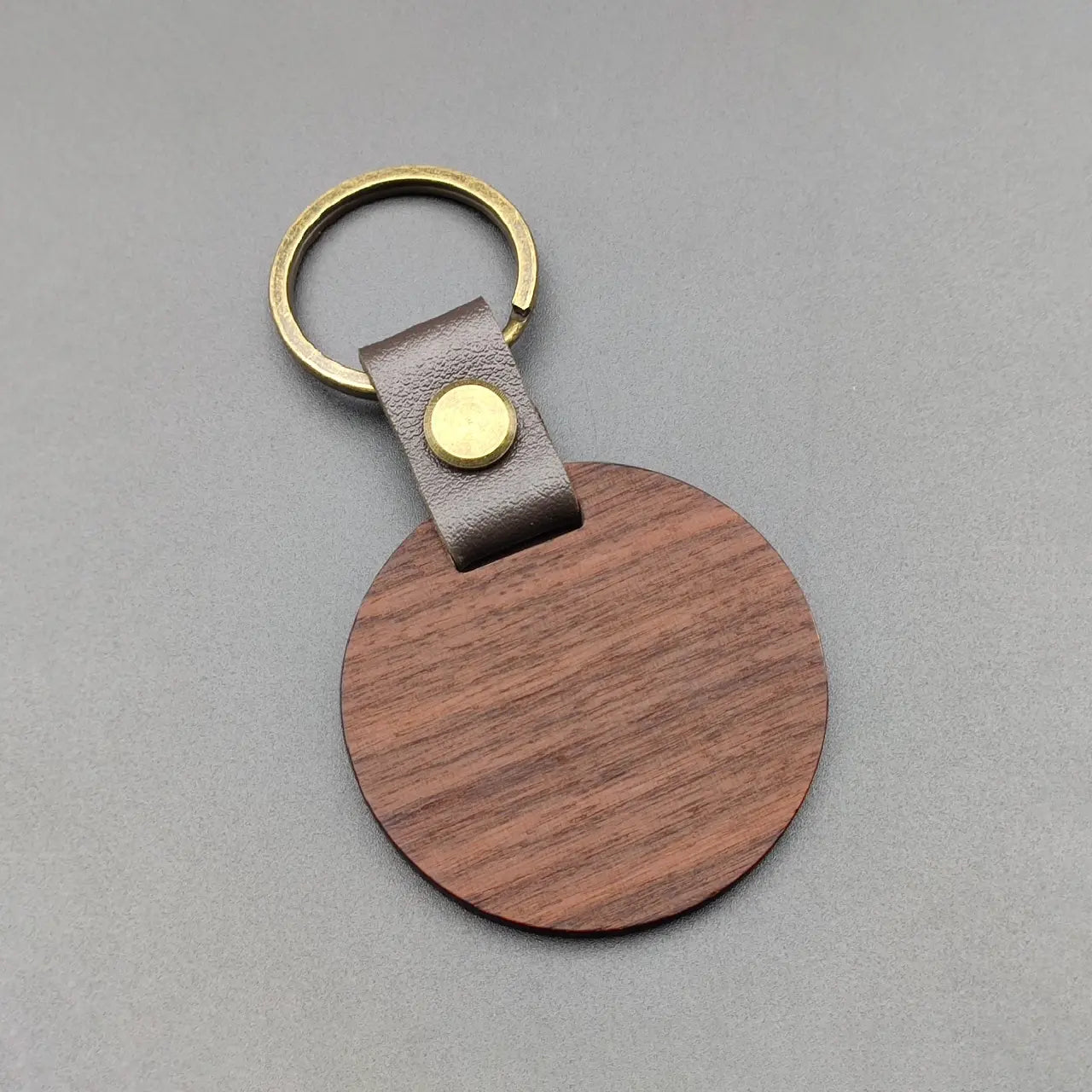 Round Walnut Keychain (10pcs)
