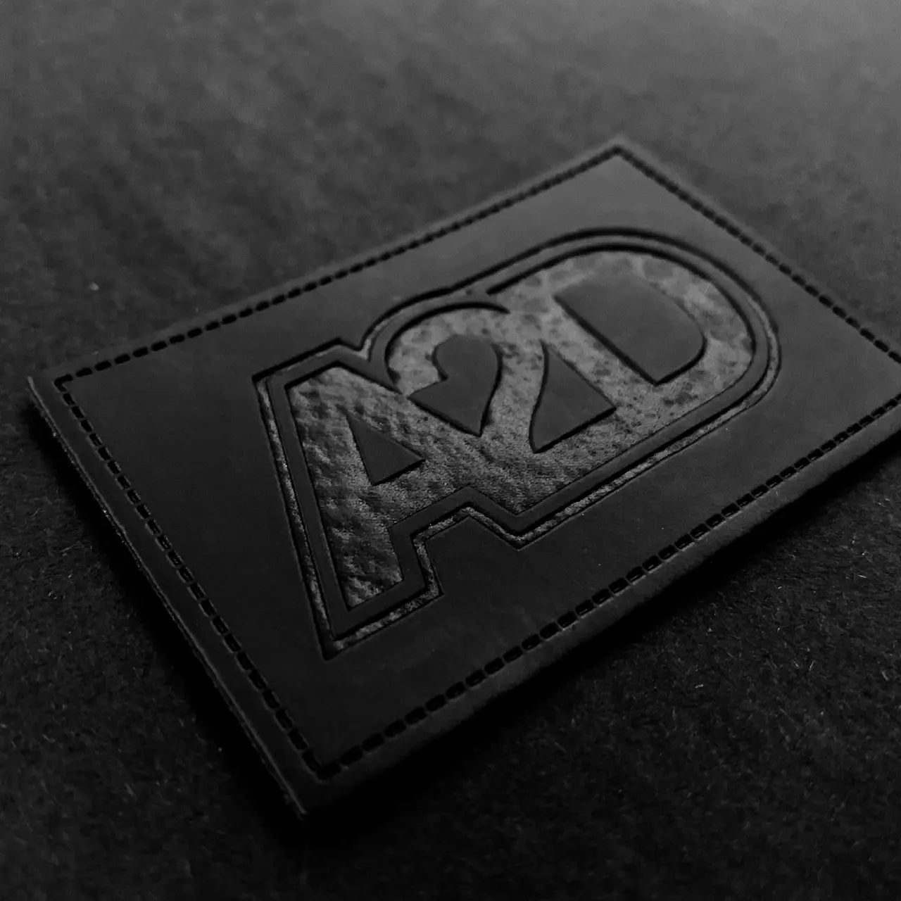 Black Rectangular PU Nameplate (10pcs)