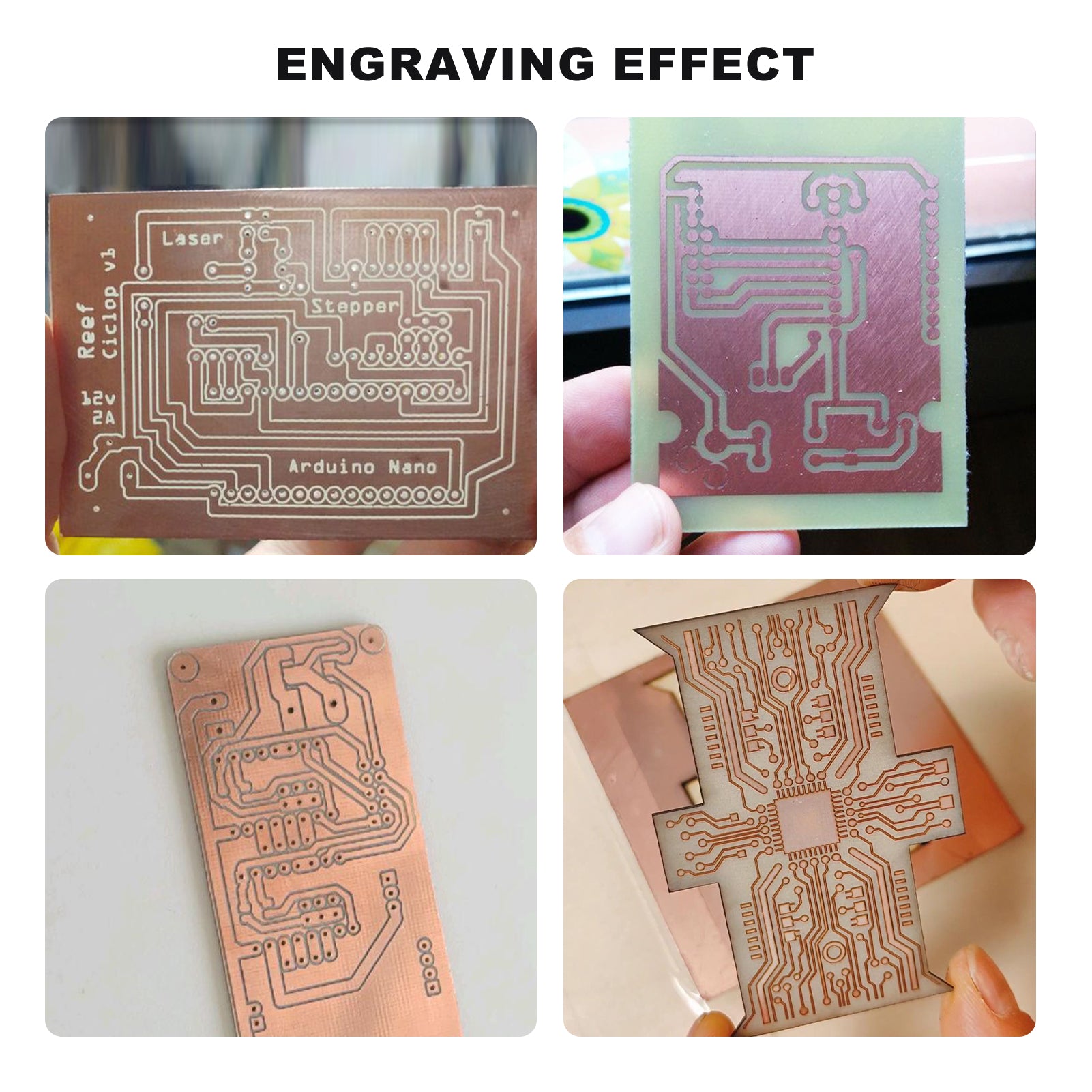 Copper Clad PCB Laminate Circuit Board, Single Side (5pcs)