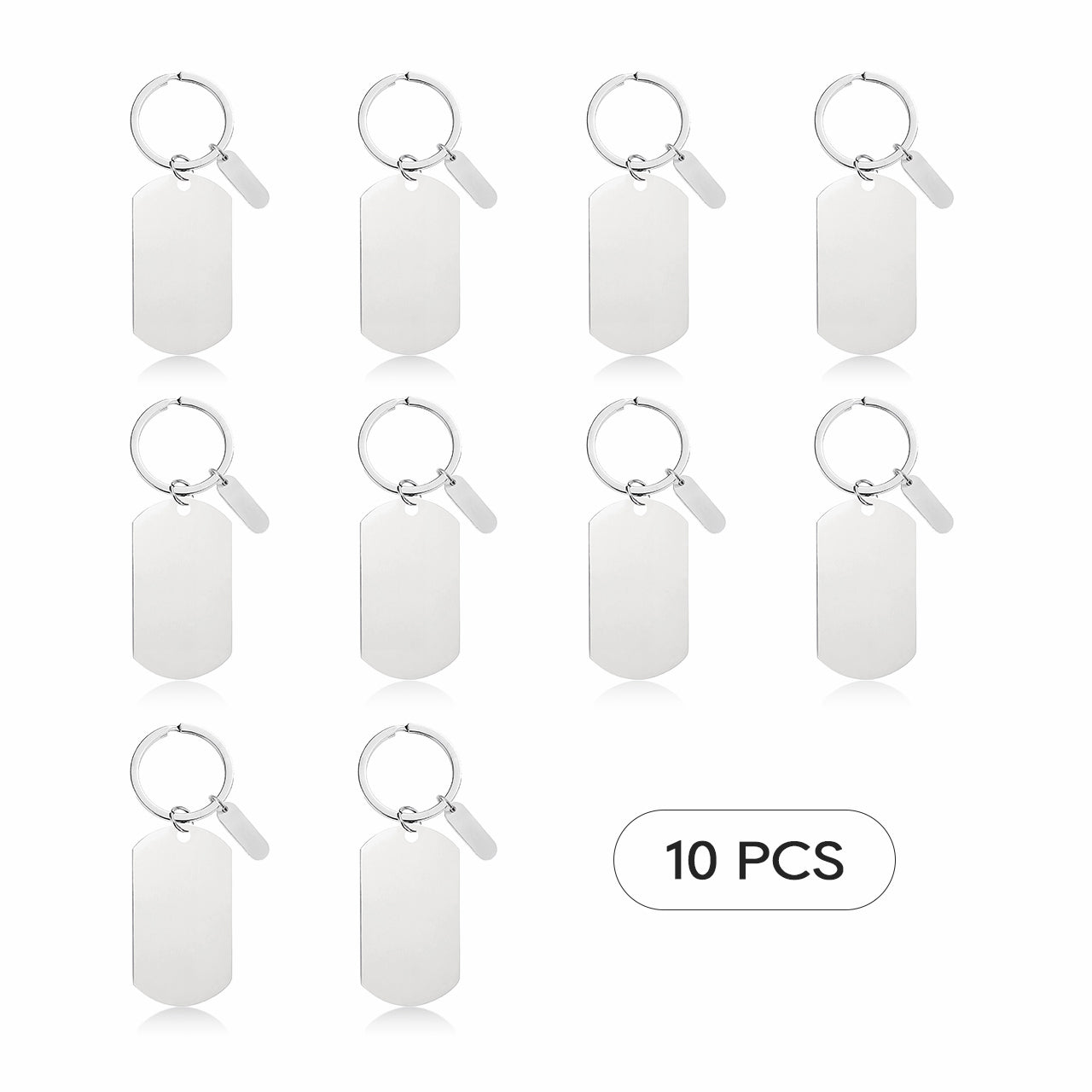 Stainless Steel Keychain (10pcs)