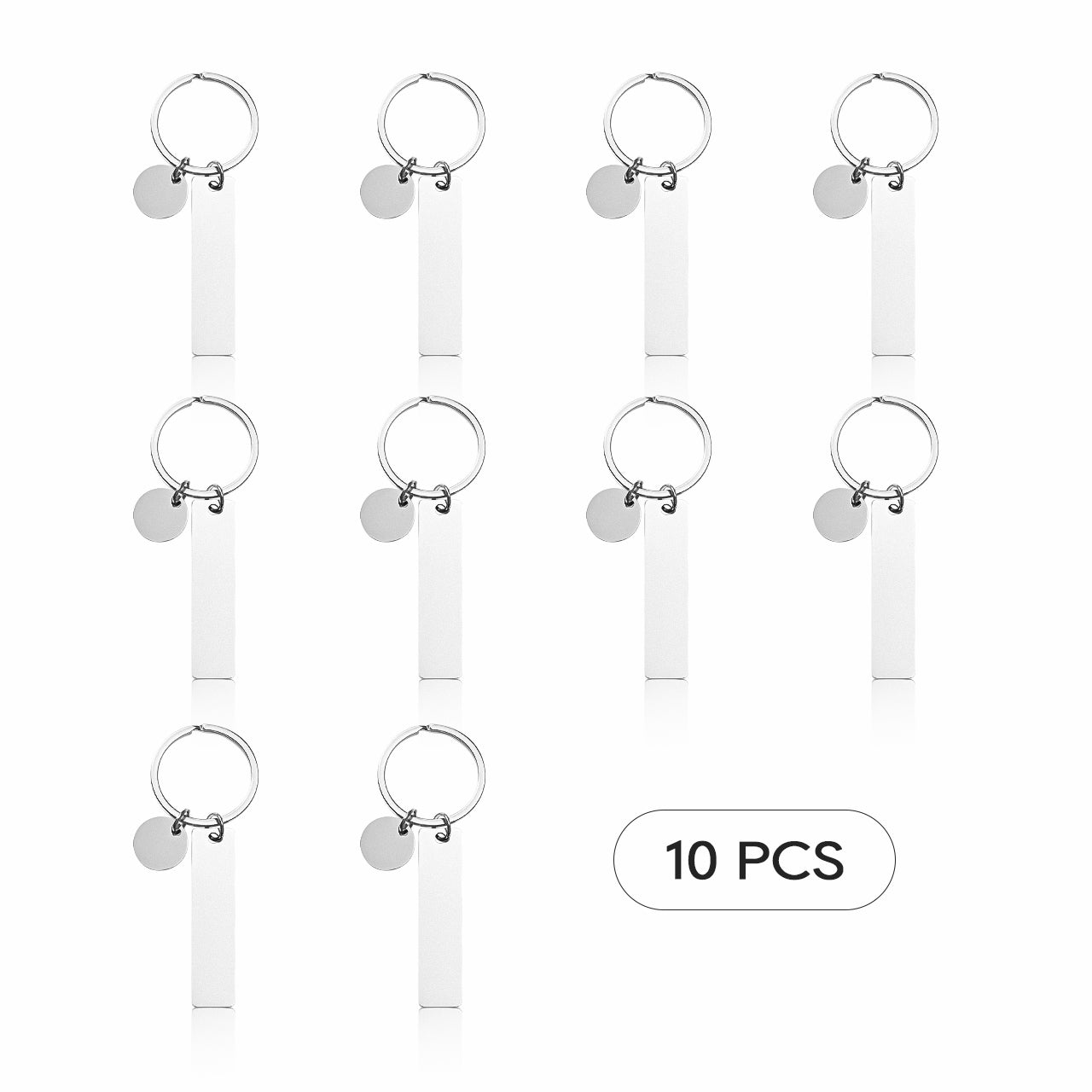 Stainless Steel Keychain (10pcs)