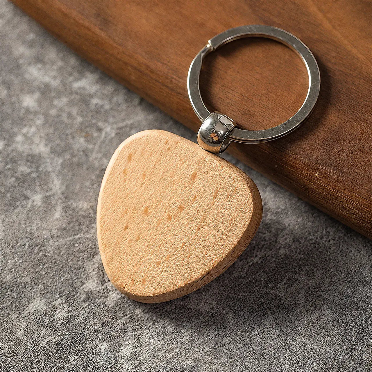 Heart Wooden Keychain (10pcs)