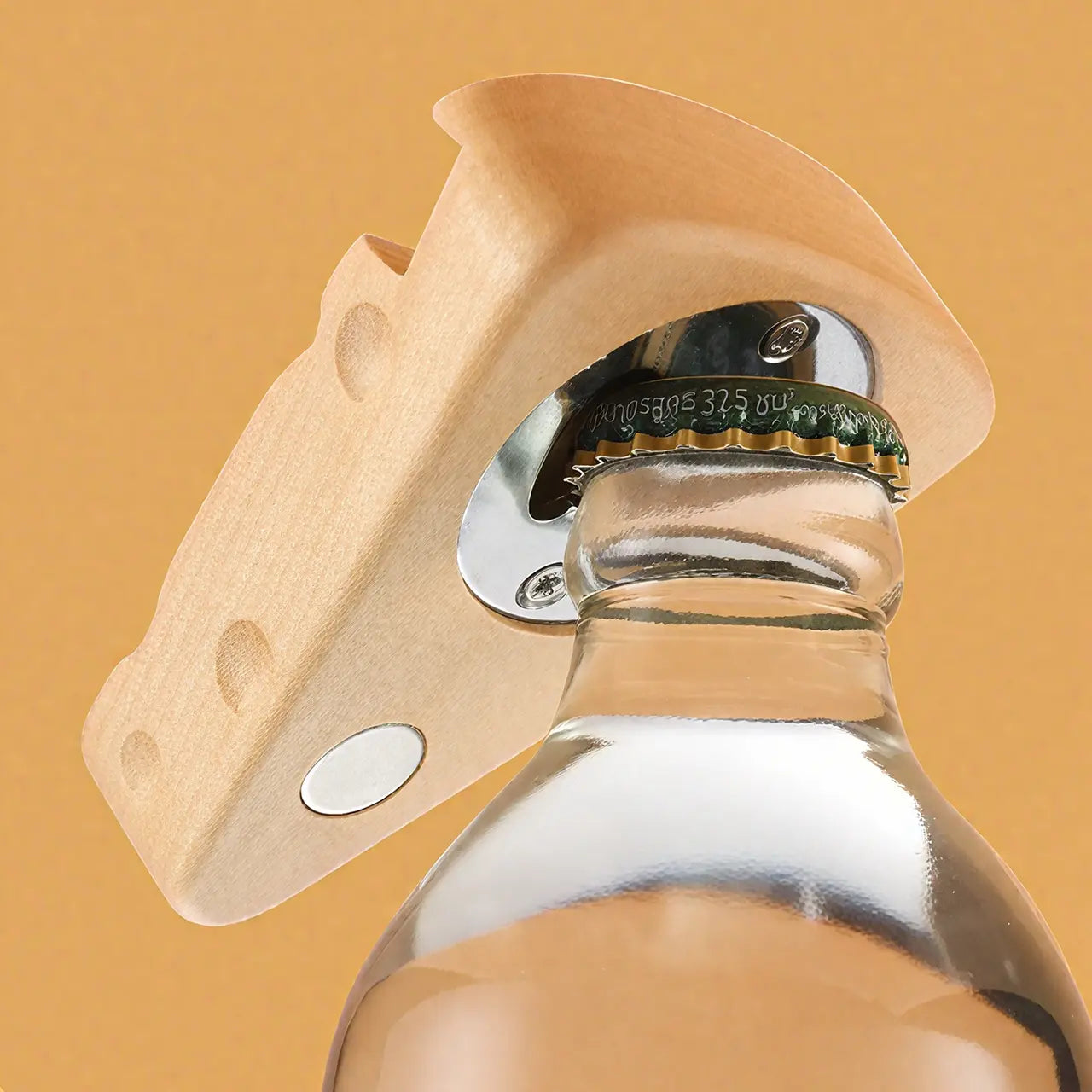 Cheese Shape Wooden Bottle Opener (5pcs)