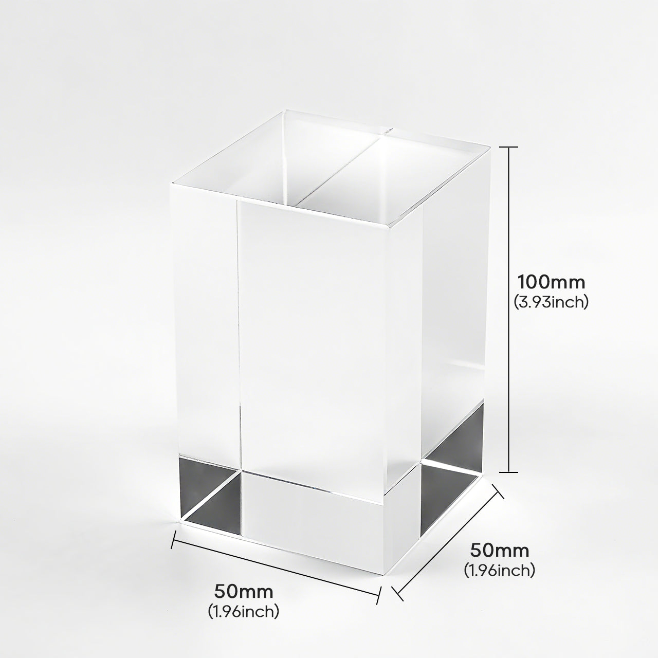 100×50×50mm K9 Crystal Cube
