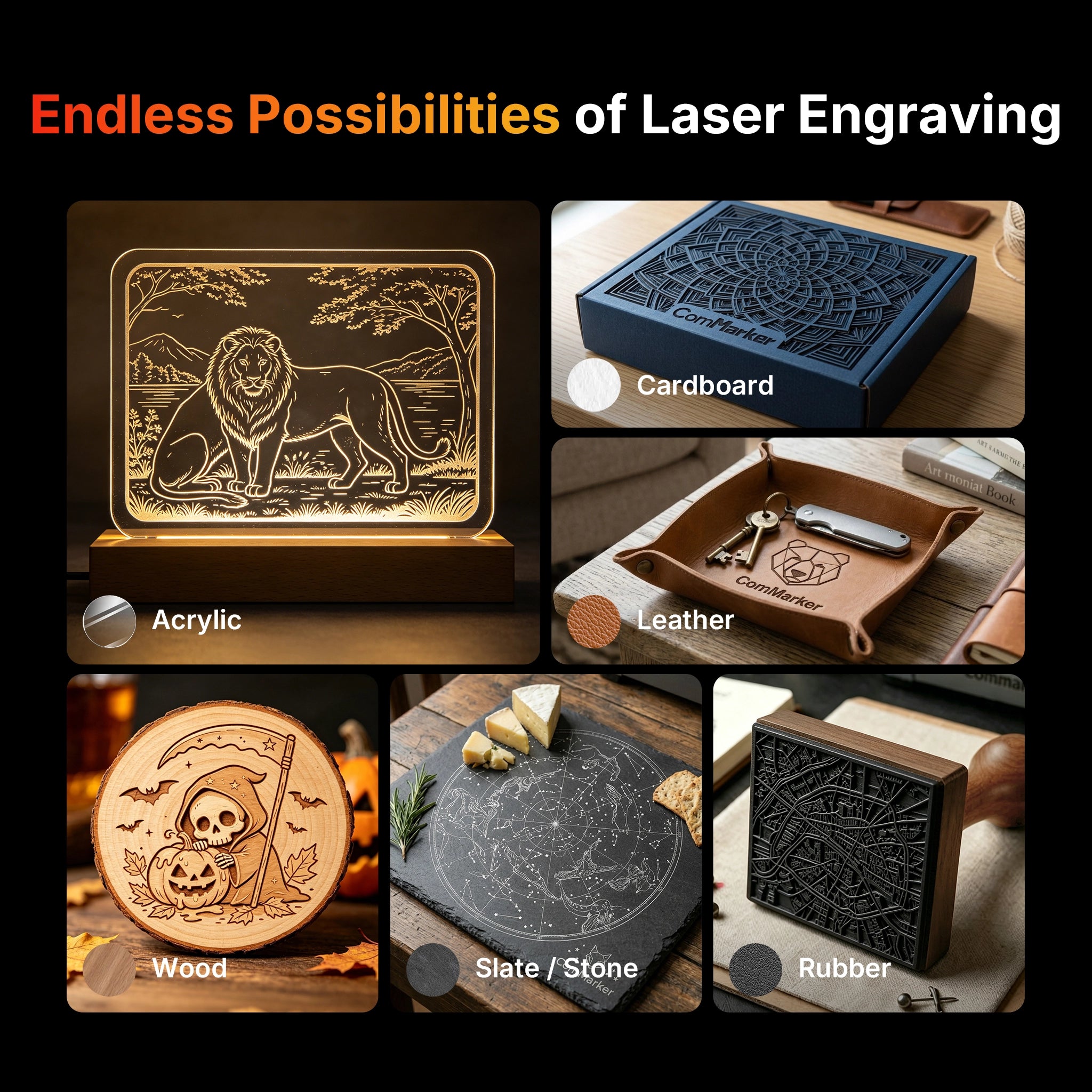 ComMarker COX 40W RF CO2 Laser Engraver
