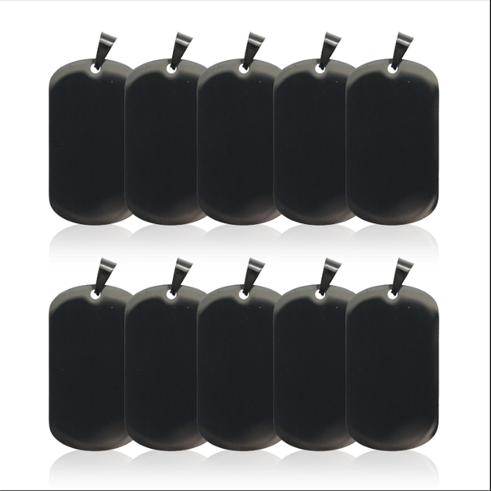 Mirror Stainless Steel Pendants (10pcs)