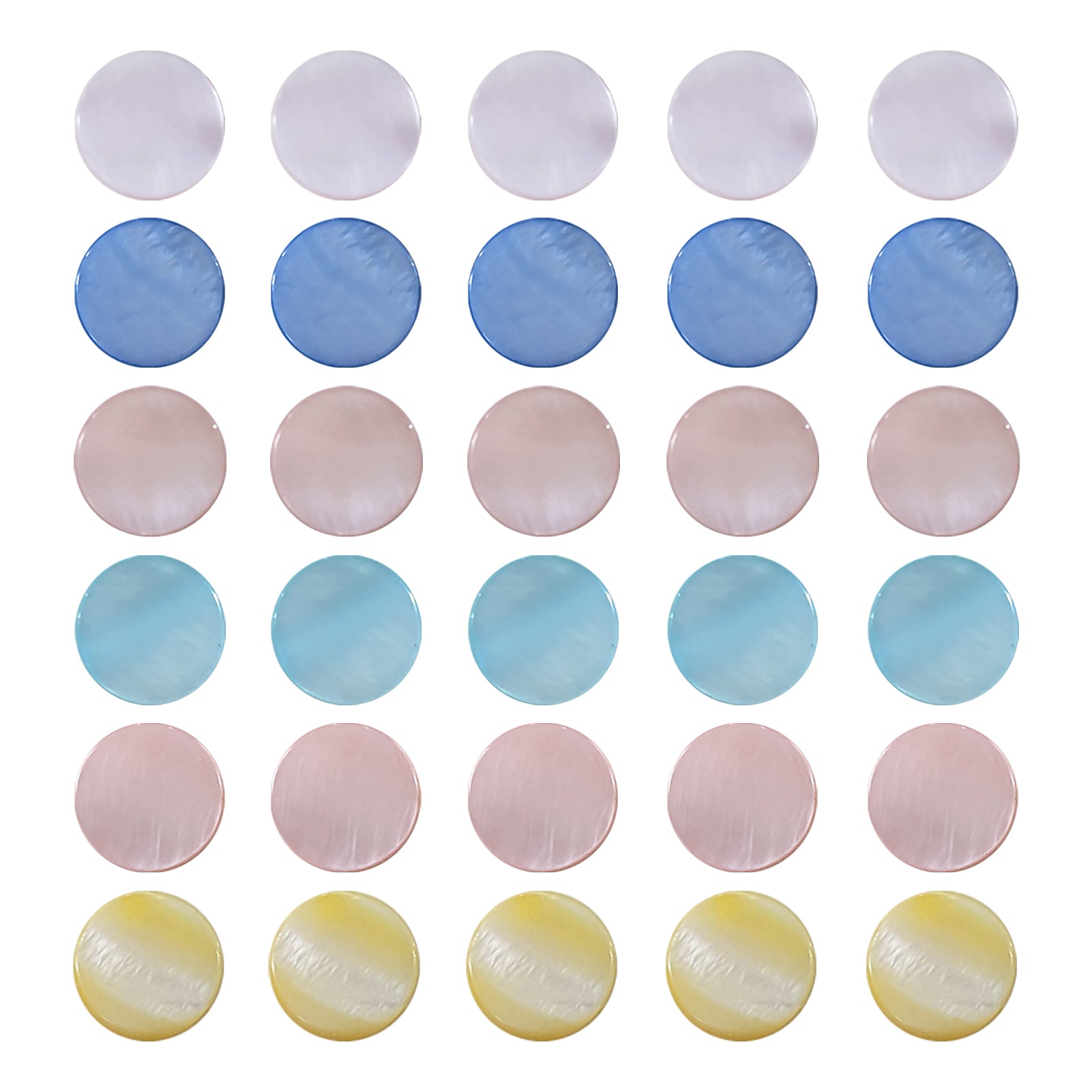 30mm Diameter Blank Natural Shell (30 pcs)