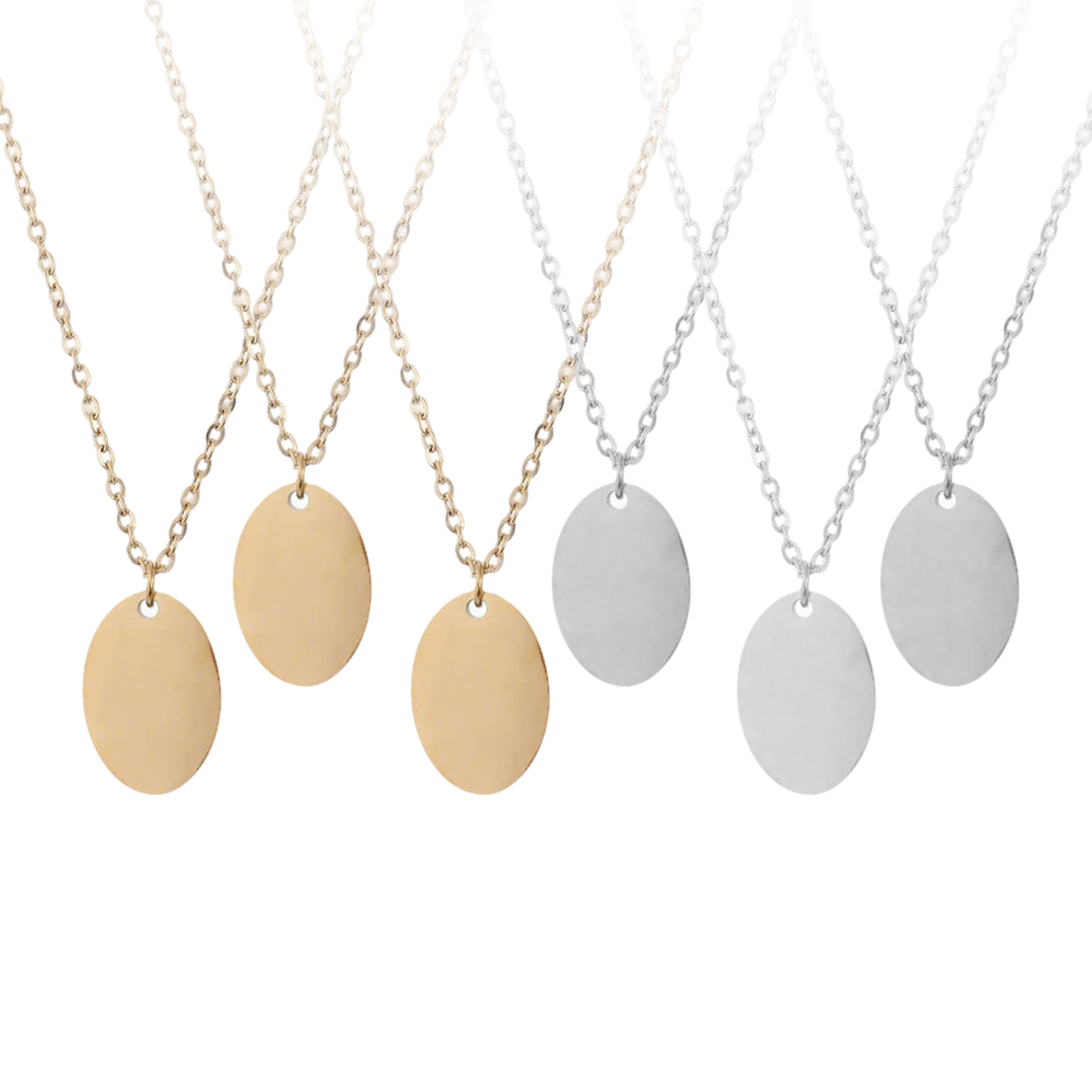Stainless Steel Necklace (6pcs)